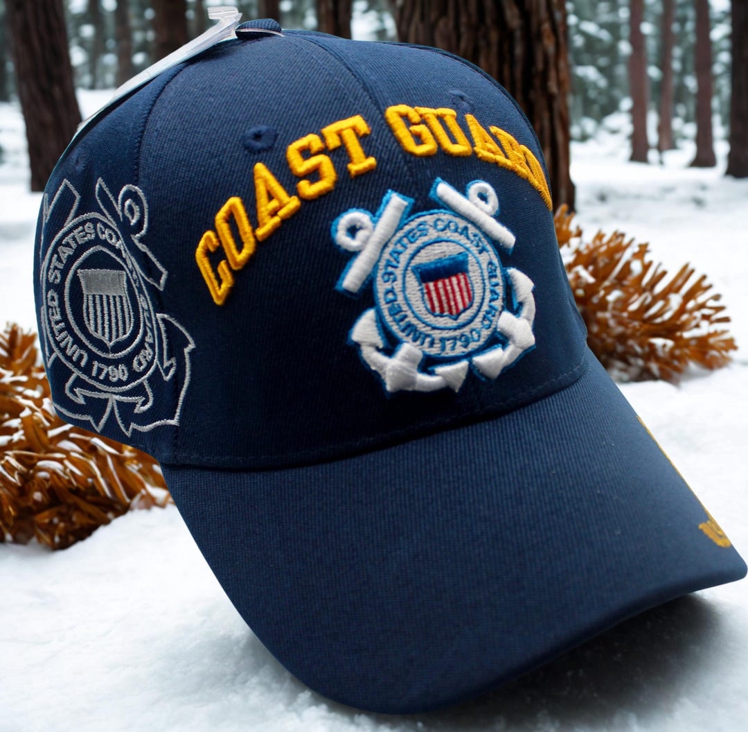 U.S. National Guard Embroidered Cap – Navy Blue Adjustable