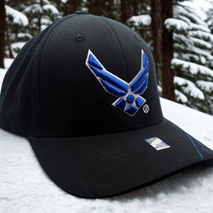 USAF Hat. U.S Air Force Hat – Embroidered U.S Air Force Black Cap – USAF Emblem Hat. U.S Air Force Cap. US Air Force Cap