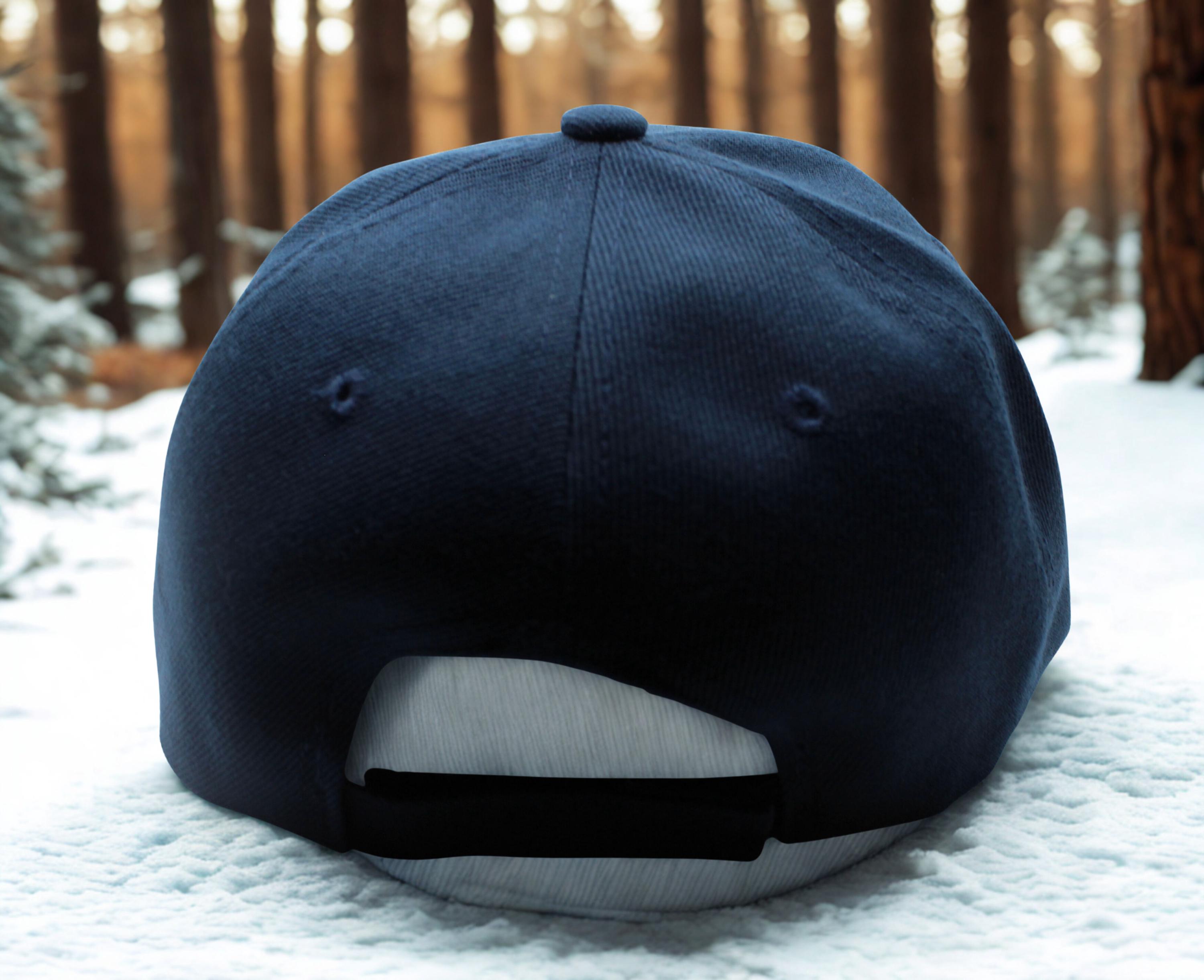 Project Hat Blue Blue Hat. Blank Blue Hat. DIY Embroidery Baseball Cap. Plain Adjustable ...