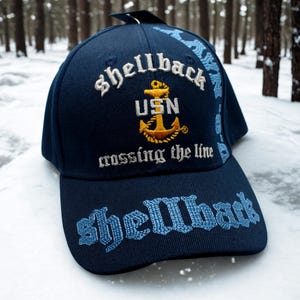 U.S Navy Anchor Cap – Embroidered U.S Navy hat. U.S Navy Shellback Hat Hat. Gift for Dad. US Navy Cap. Navy Baseball Hat. US Navy blue Hat