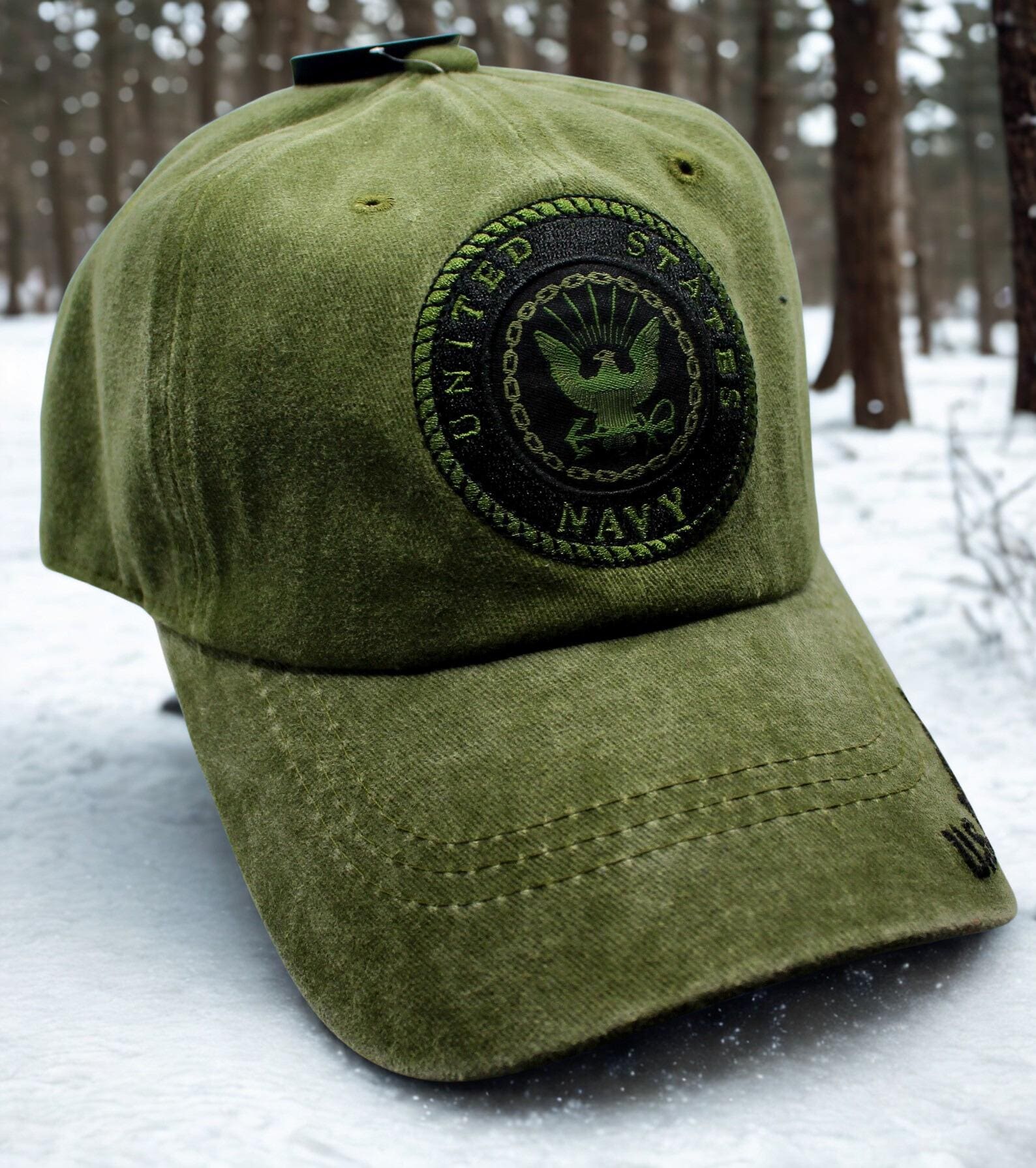 アメリカ海軍の帽子。退役軍人への贈り物。刺繍入りアメリカ海軍特殊