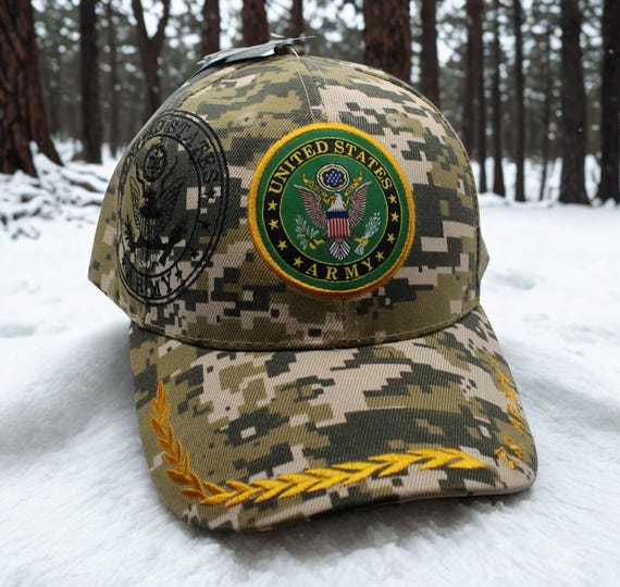 アメリカ陸軍　軍帽 アメリカ陸軍野球帽。アメリカ陸軍刺繍入りキャップ。退役軍人への