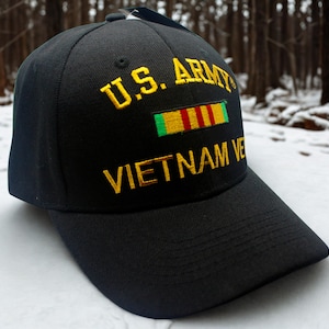 Army Vietnam War Vet Hat. Embroidered Army Vietnam Veteran Hat. Veteran Gift. Army Vietnam War Veteran Hat. Vietnam Hat. US Army Veteran Hat