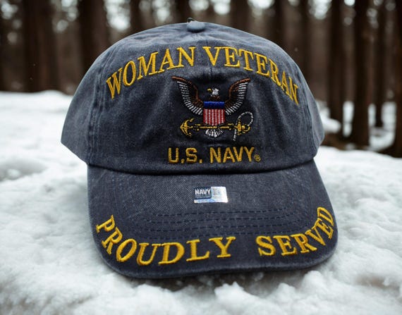 女性海軍退役軍人帽子。アメリカ海軍キャップ。アメリカ海軍女性退役