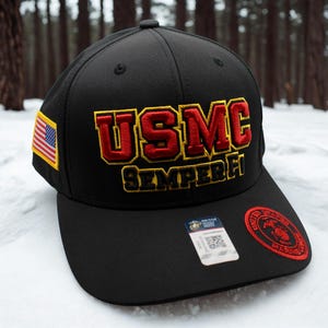 USMC Semper Fi Hat. U.S Marines Hat. U.S Marines Hat. Premium Marine Corps Hat. Marines Black Hat. USMC Hat. Once a Marine Hat. Veteran Gift