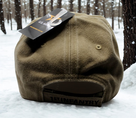 US Army 1st Infantry Division Cap. U.S. Army Brown Hat. Military