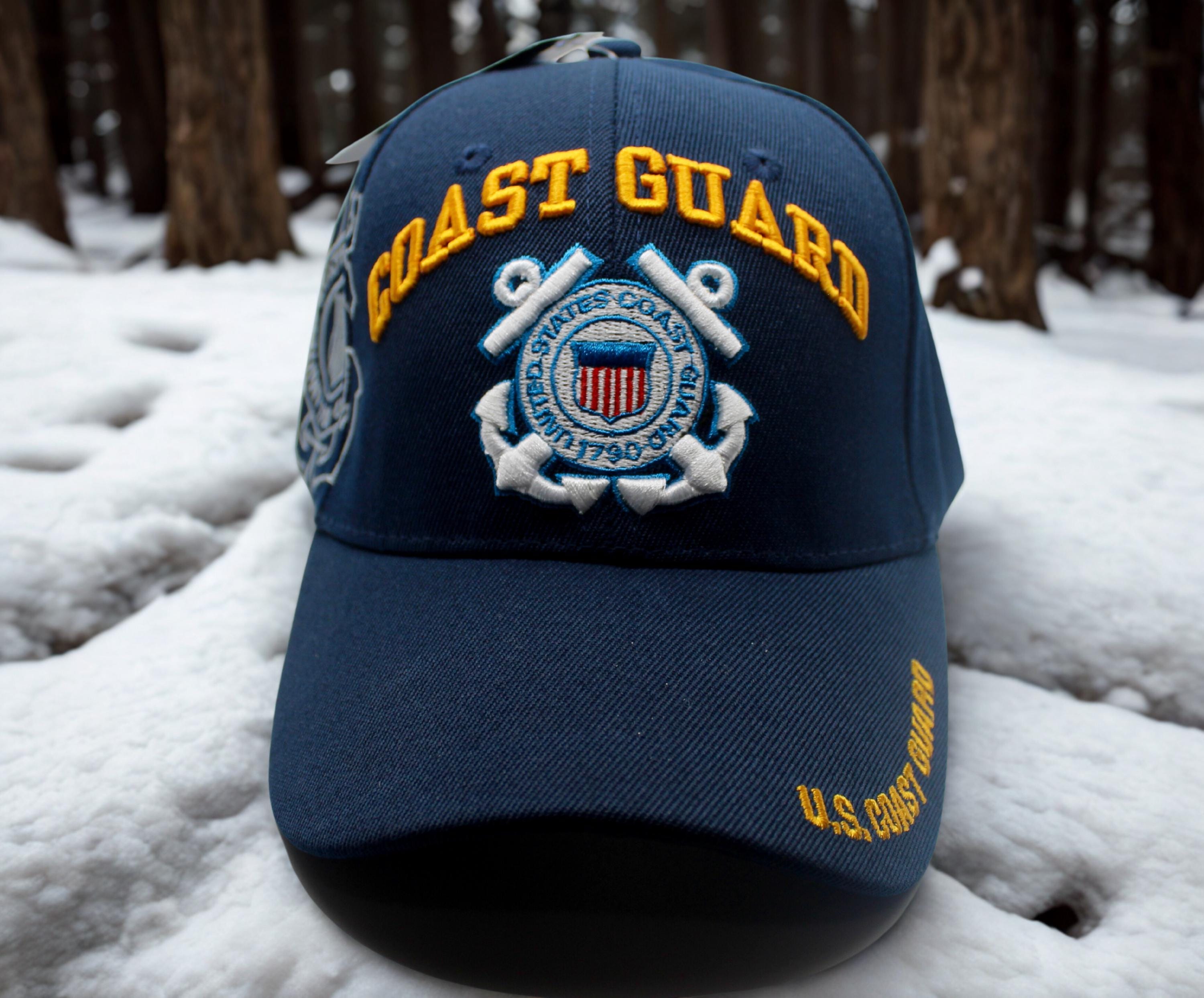 US Coast Guard Hat. USCG 1790 Blue Hat – Embroidered Military