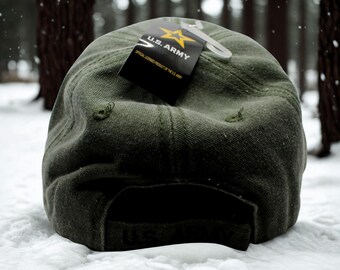 アメリカ陸軍の帽子。刺繍入りのアメリカ陸軍キャップ。お父さんへの