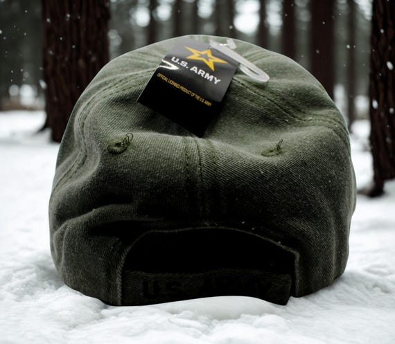アメリカ陸軍の帽子。刺繍入りのアメリカ陸軍キャップ。お父さんへの