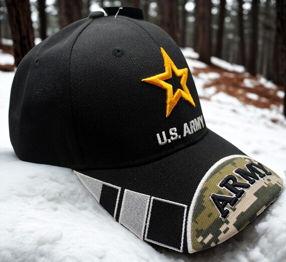 アメリカ陸軍帽子 - 刺繍入り陸軍星ミリタリーキャップ。お父さんへの