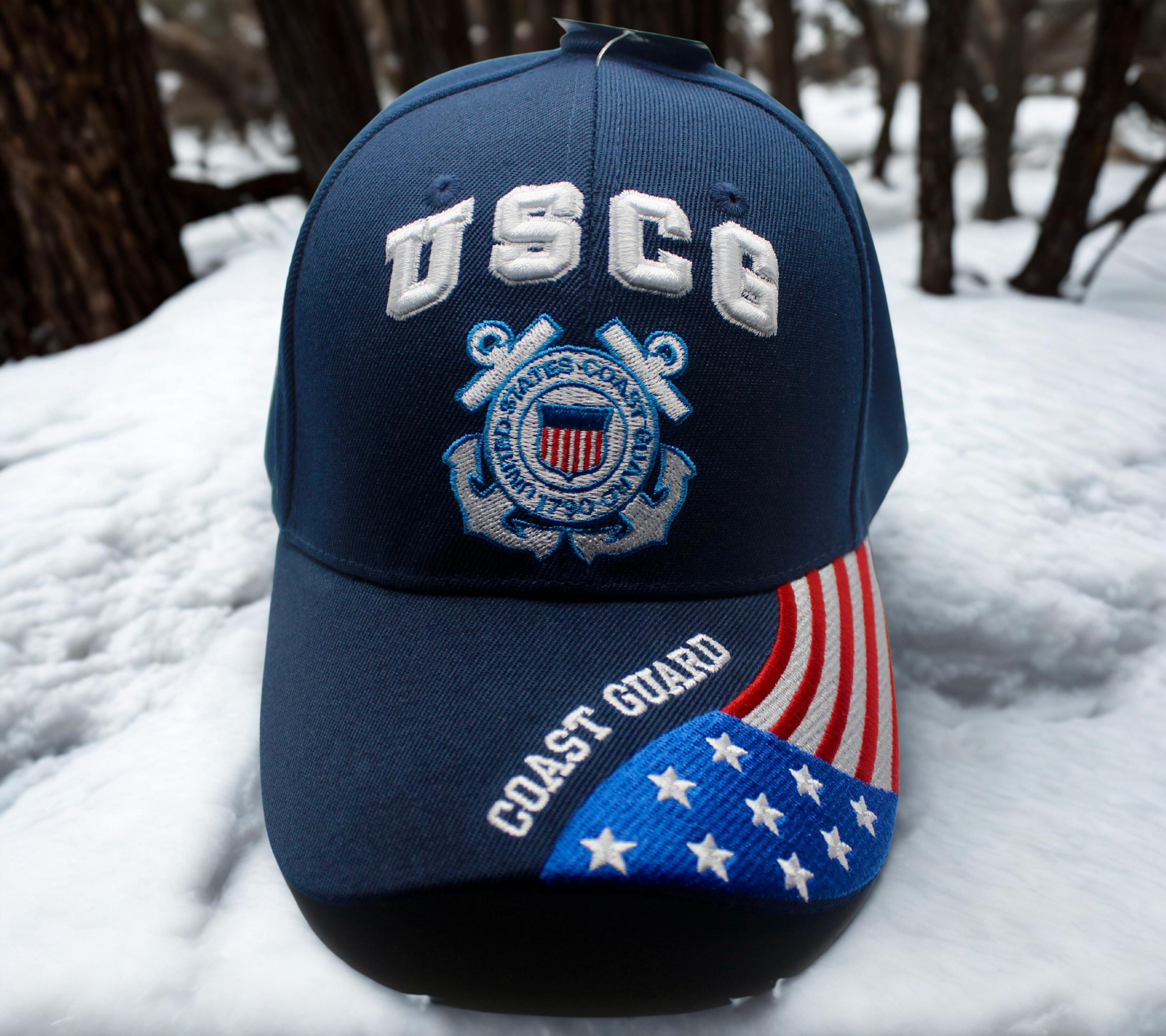 【90s】Gull Associates U.S COAST GUARD Hat U.S Coast Guard Hat. USCG 1790 Blue Hat. Veteran Cap. Coast Guard