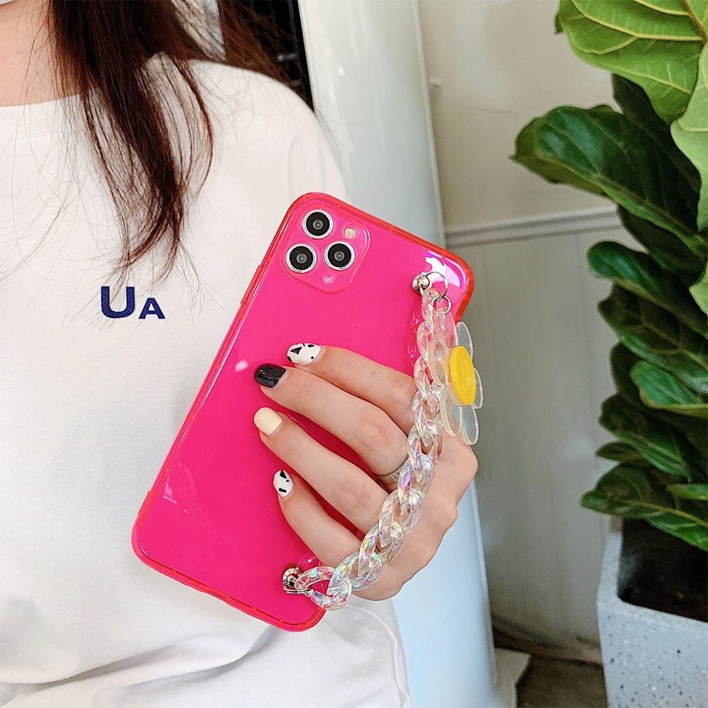 Transparent Wrist Chain Phone Case For iPhone 12 11 Pro Max XR Etsy