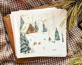 Evening Ramble | card | art print | notecard | gift for her