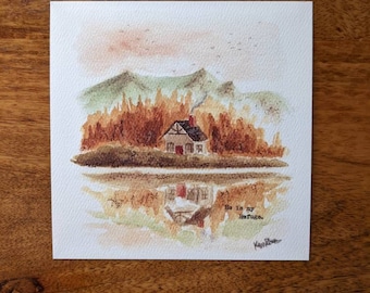 He is my Refuge Card | Art Print | small gift
