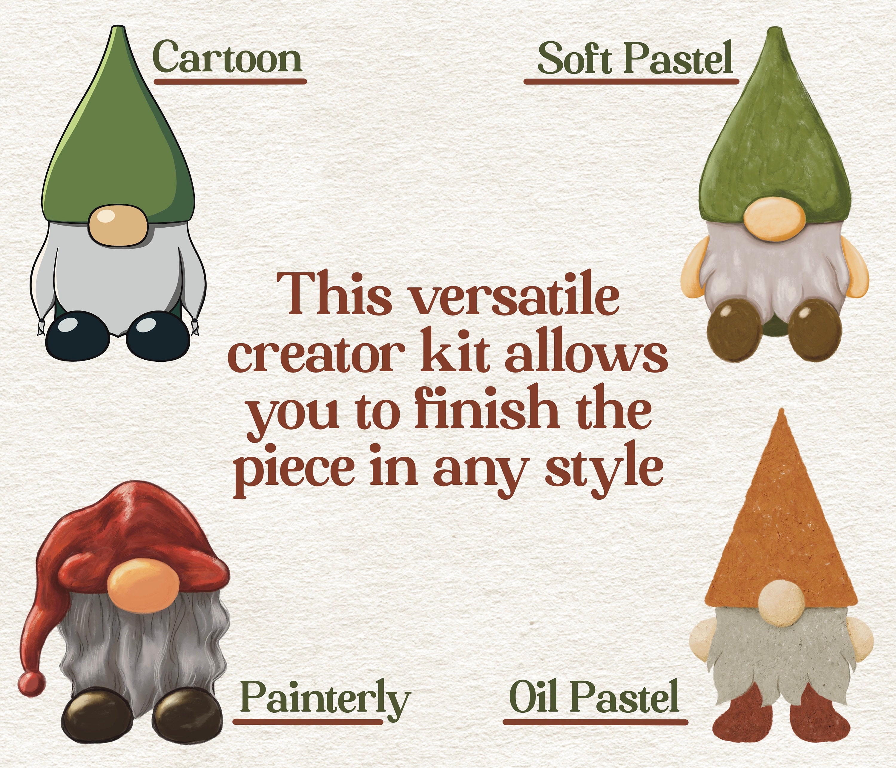 Build A Gnome Procreate Creator Kit - Etsy