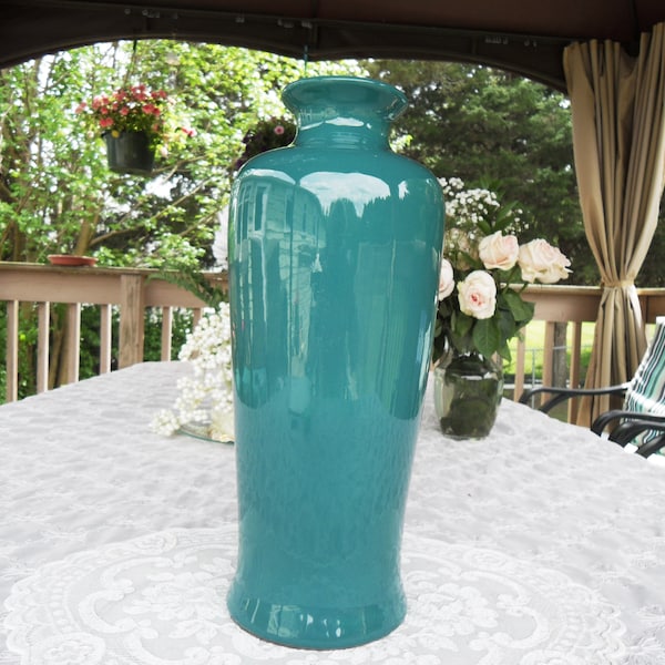Teal Vase Etsy