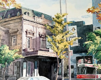 Royal Alexandra Theatre Toronto Ontario Canada watercolour 8" x 10" print