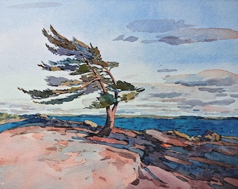 Georgian Bay Lake Huron Summer Ontario Jack-tall 28 x 21 cm
