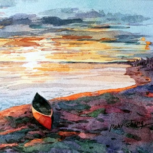 Georgian Bay  Original watercolor  8&quot; x 11&quot;