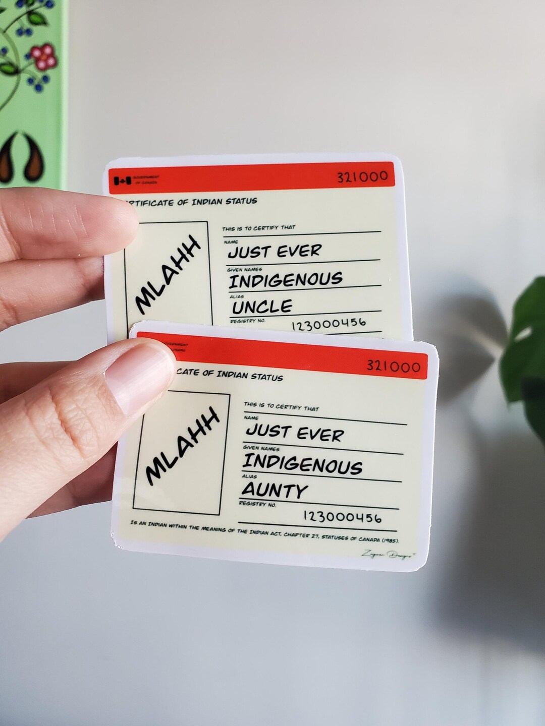 Status Card Stickers | Vinyl Sticker | Indigenous Sticker | Laptop ...