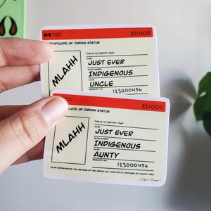 Adesivos de cartão de status | Adesivo de vinil | Adesivo indígena | Adesivo para laptop | Resistente à água