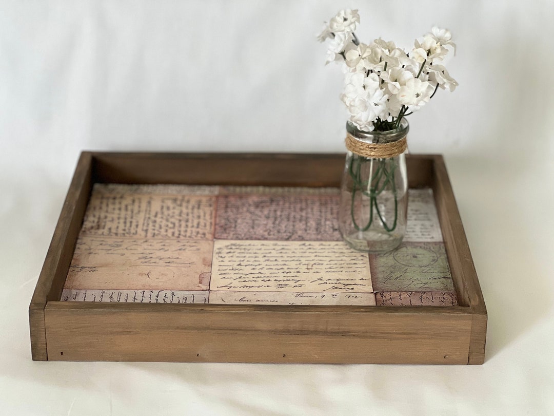 Decorative Tray. Wooden Tray. Painted Tray. Wood Tray. Etsy