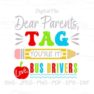 Cari genitori Tag You're It svg, Your it svg, File digitale, Sublimazione, Silhouette, Cricut, Plotter, svg, jpeg, png, pdf, eps, dxf