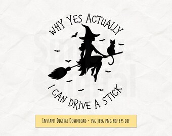 Why Yes Actually I Can Drive a Stick SVG – High Resolution 300DPI Digital Download for Sublimation, DTF Printing