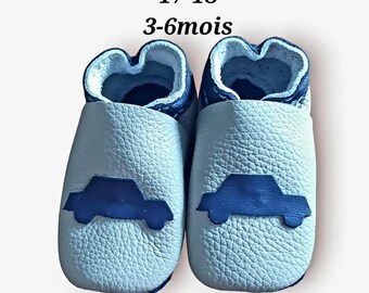 Chausson bébé cuir