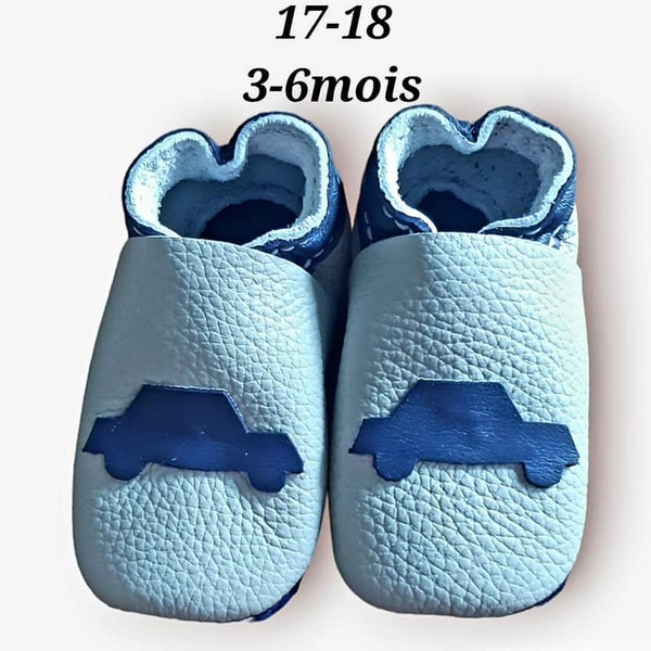 Chausson bébé cuir