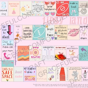 Tipsyland *** Pale Pink *** Digital Download Party Game INSTANT DOWNLOAD