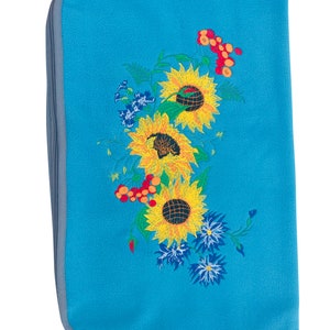 Beautiful Embroidered Laptop Sleeves Handmade in Ukraine Sunflowers