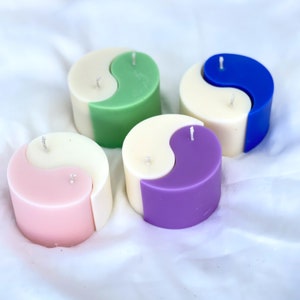 Yin-Yang Candle - Candle for Balance and Harmony, Holiday, Cool Candle, Candle Mold, Trendy Candle, Room Aesthetic, Candle Mold