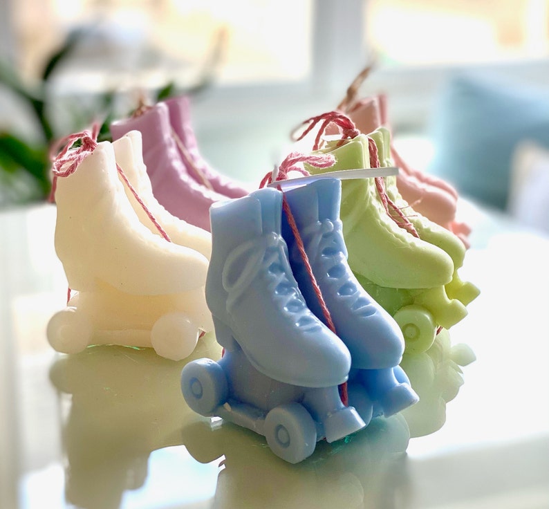 Roller Skate Candle Trendy Candle Holiday Gift Roller Etsy