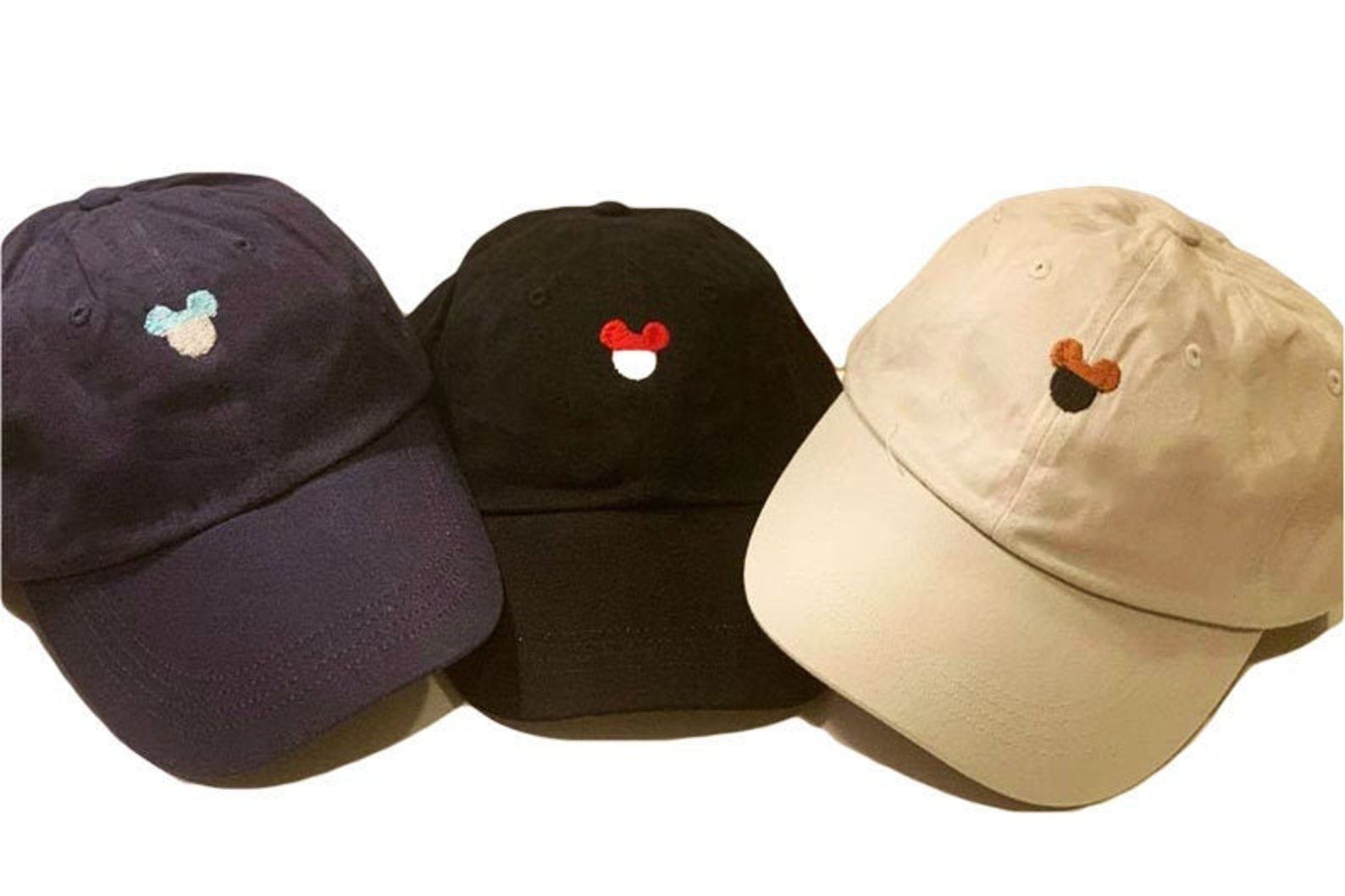 Mickey Mouse Multi Color Head Hat Disney Custom Embroidered | Etsy