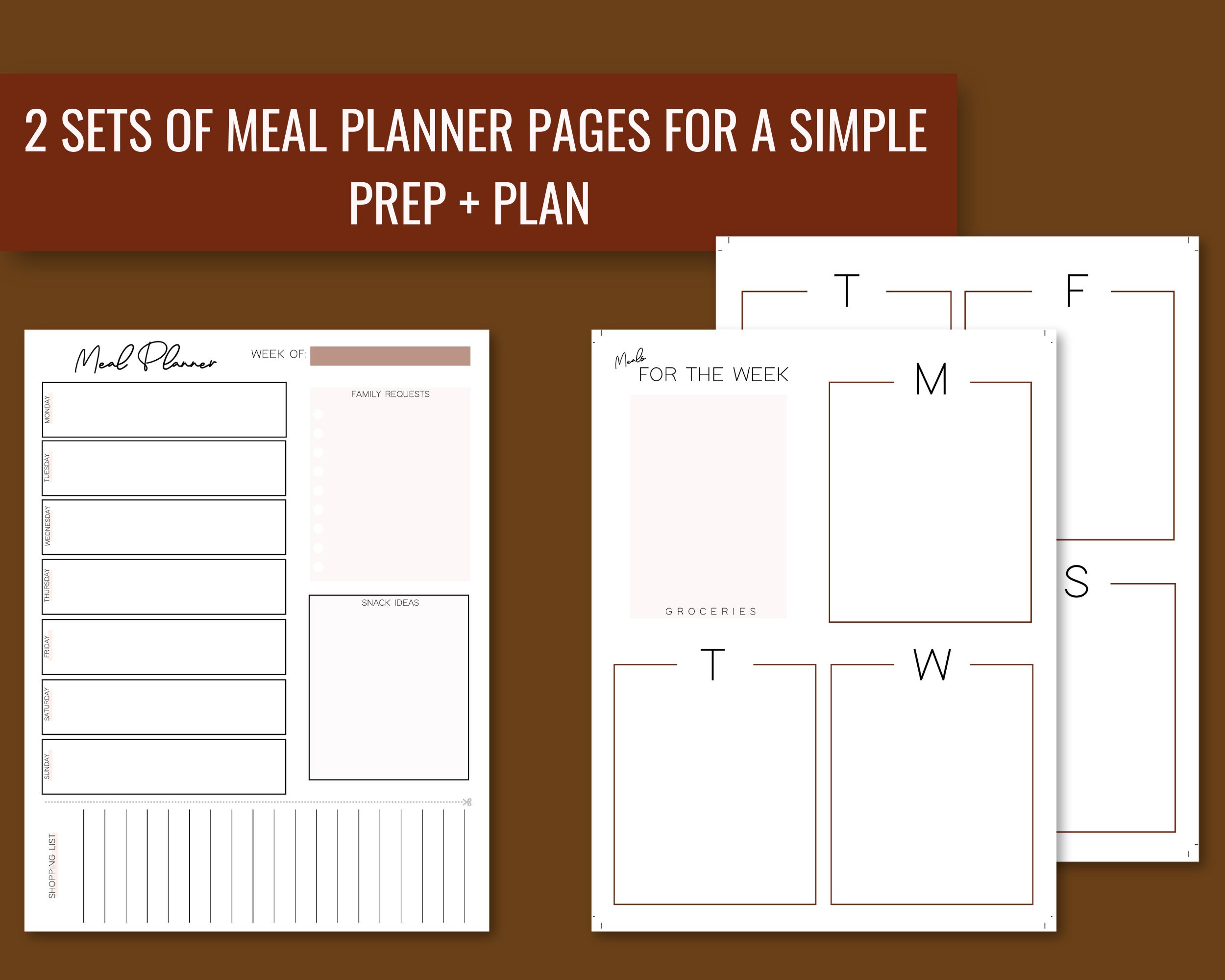 Mini Planner Pack | Printable Planner | Daily Weekly Monthly | Habit ...