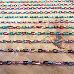LGBTQ+ Handmade Pride Flag Colorful Small Chain Choker Necklace