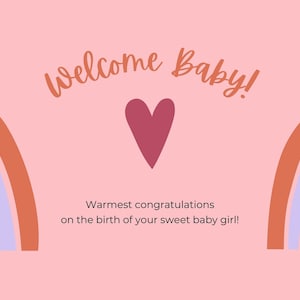 Carta di benvenuto per bambini
