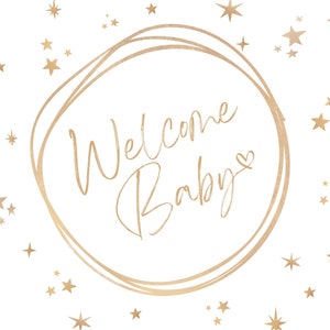 Carte de bienvenue pour bébé