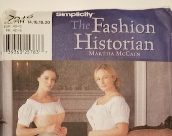 Simplicity 7216 The Fashion Historian Misses' Crinoline in two lengths. Sewing Pattern Sizes 6-8-10-12 &  14-16-18-20 FF, Uncut, OOP