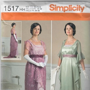 Simplicity 1517 Misses' Costume Bodice, Skirt, 1910s Titanic Era Sewing Pattern, Size 6-8-10-12 & 14-16-18-20-22, Uncut, FF, Uncut OOP