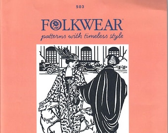 Folkwear Pattern No. 503 Poiret Cocoon Coat, Size Small - XL, New & Uncut