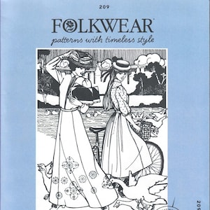 Folkwear Pattern No. 209 Walking Skirt, Size Small - 3XL, New & Uncut