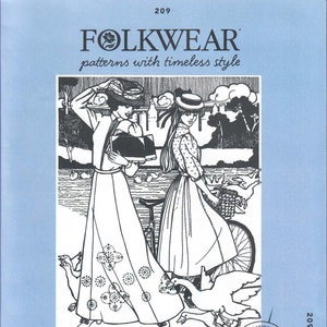 Folkwear Pattern No. 209 Walking Skirt, Size Small - 3XL, New & Uncut