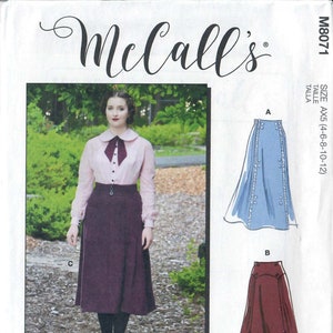 McCall's M8071 1910s-1920s Skirt Angela Clayton, Sizes 4-6-8-10-12 and 12-14-16-18-20, FF, UNCUT