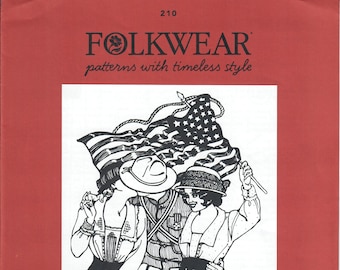 Folkwear Pattern No. 210 Armistice Blouse, Size Small - 3XL, New & Uncut