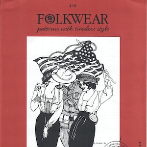 Folkwear Pattern No. 210 Armistice Blouse, Size Small - 3XL, New & Uncut