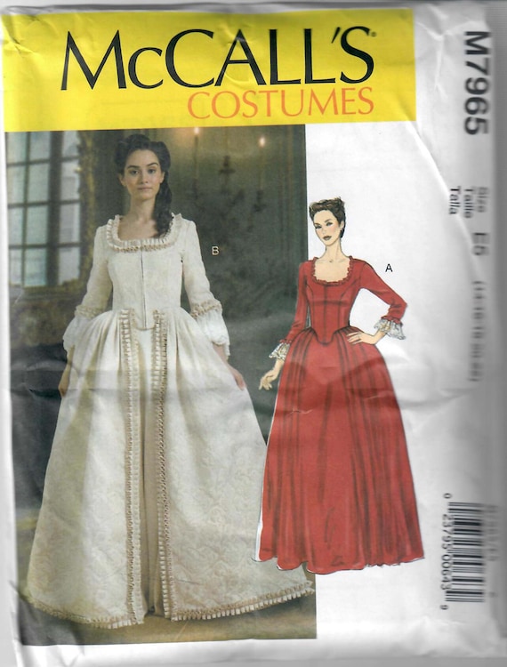 Mccall's M7965 18th Century Style Dress Sewing Pattern