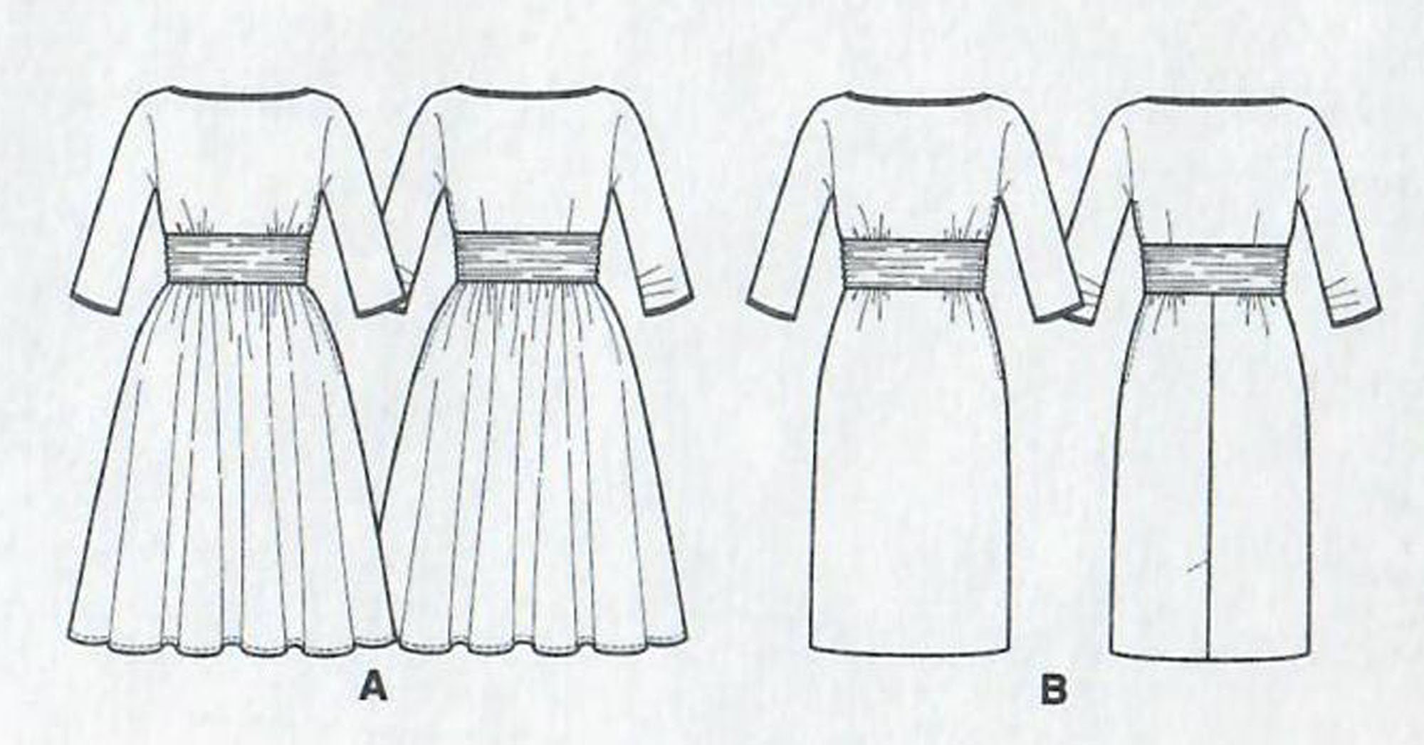 Butterick B6242 Retro '60 Dress Sewing Pattern Size 6-8-10-12-14 & 14 ...