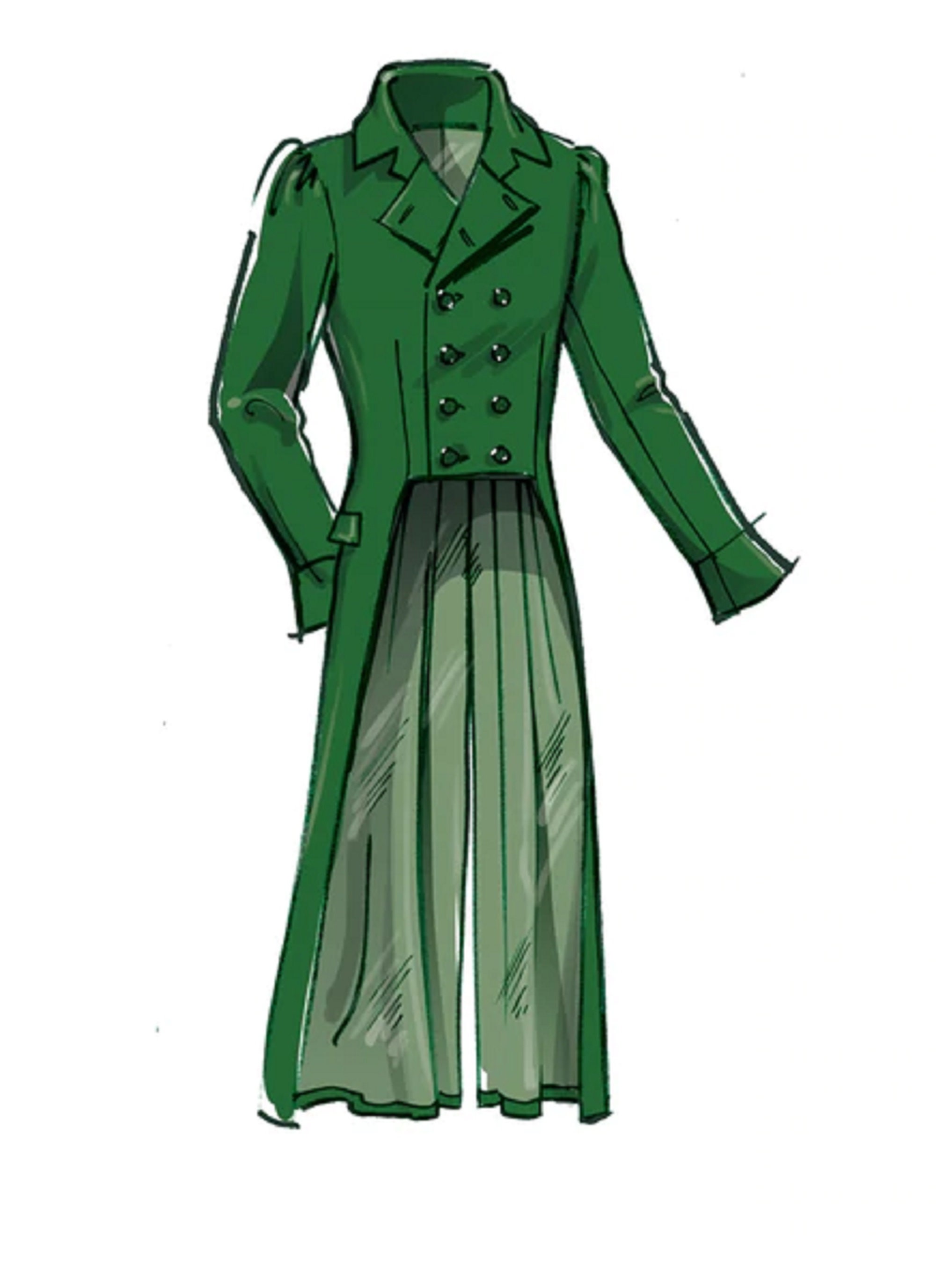 Mccall's M8135 Men's Regency Era Tail Coat Pattern, Sizes 38 Mccall's M8135 Men's Regency Era Tail Coat Pattern, Sizes 38